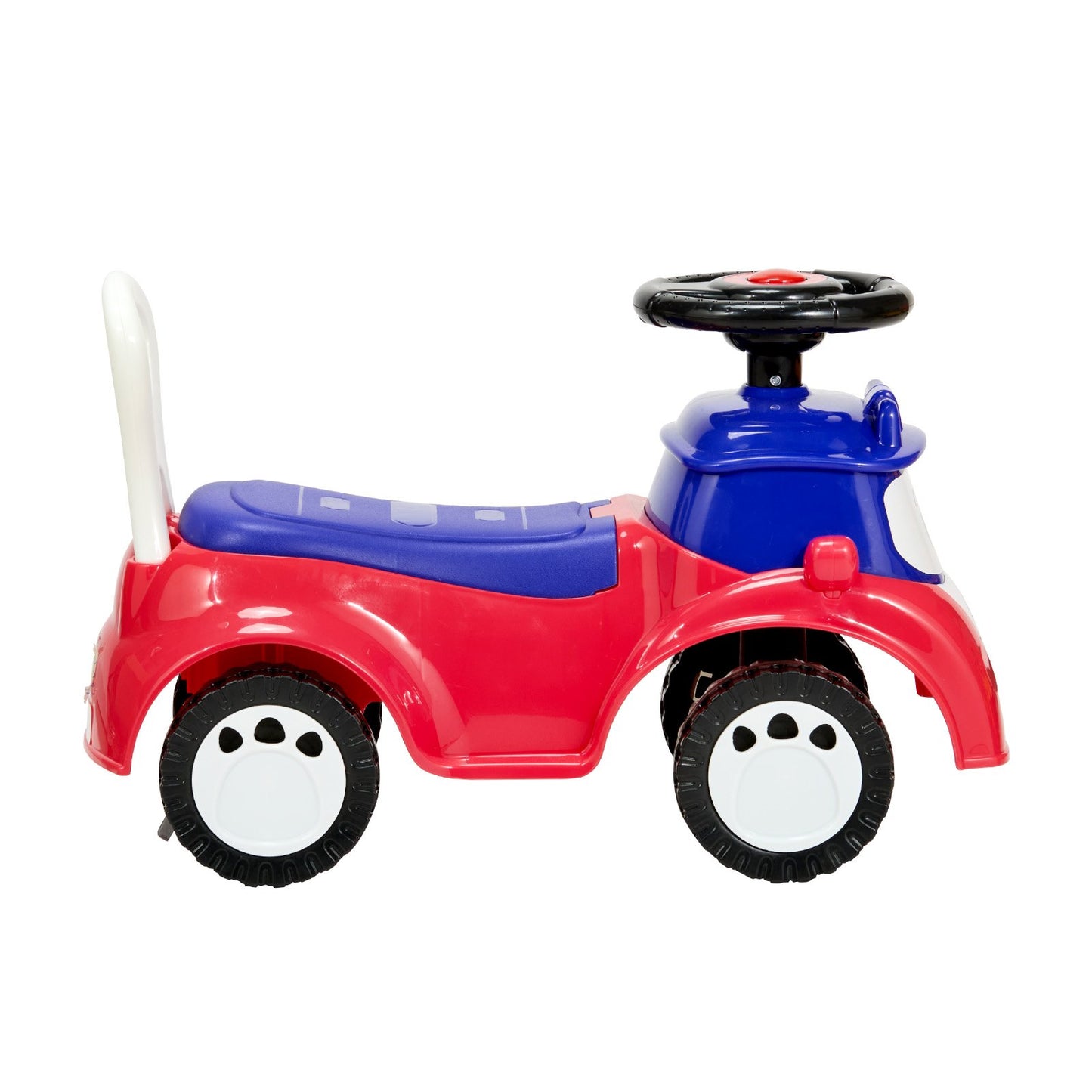 Ride On Toddler Push Car, Push Car for Toddler 19 to 36 Months, Kids Ride On Toy with Music & Under-seat Storage, 25 kg Load Capacity, Foot-to-Floor Walker for Toddlers Boys Girls, Red