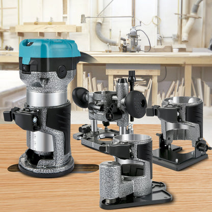 Router Tool, 710W Wood Router, Router for Woodworking with 3 Router Collets, Wood Router Tool with Fixed & Plunge & Tilt & Offset Base, Woodworking Router with Aluminum Shell & Variable Rotating