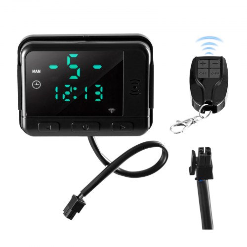 Diesel Air Heater Controller, DC5V Universal Diesel Air Heater Controller Thermostat Switch, Parking Heaters Controllers with LCD Display and Remote Control, Fits for 2KW/5KW/8KW Diesels Heaters