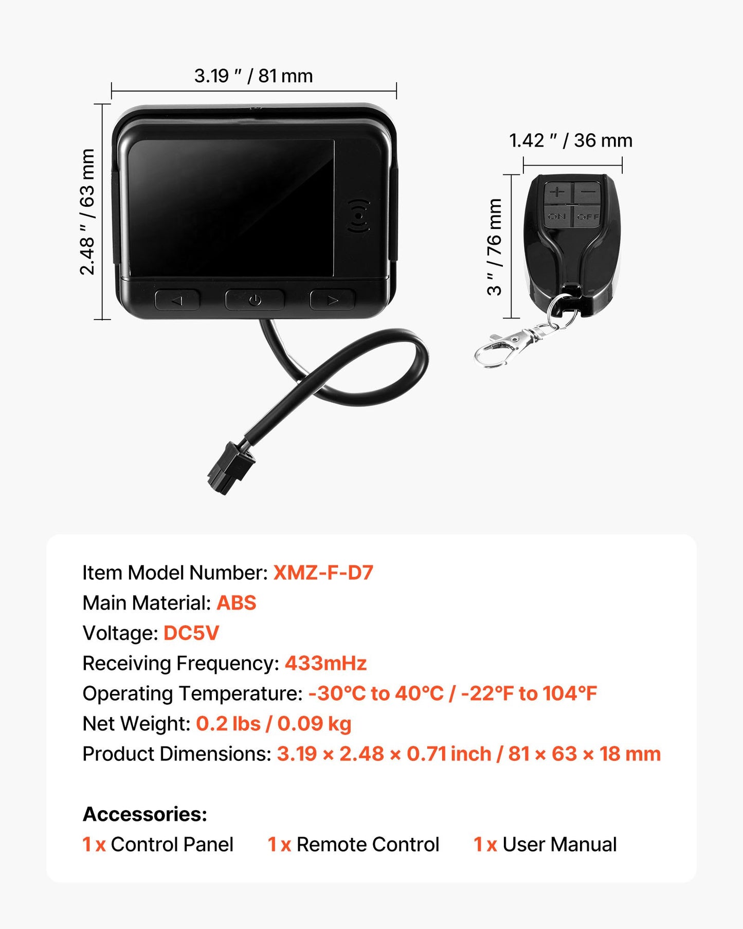 Diesel Air Heater Controller, DC5V Universal Diesel Air Heater Controller Thermostat Switch, Parking Heaters Controllers with LCD Display and Remote Control, Fits for 2KW/5KW/8KW Diesels Heaters