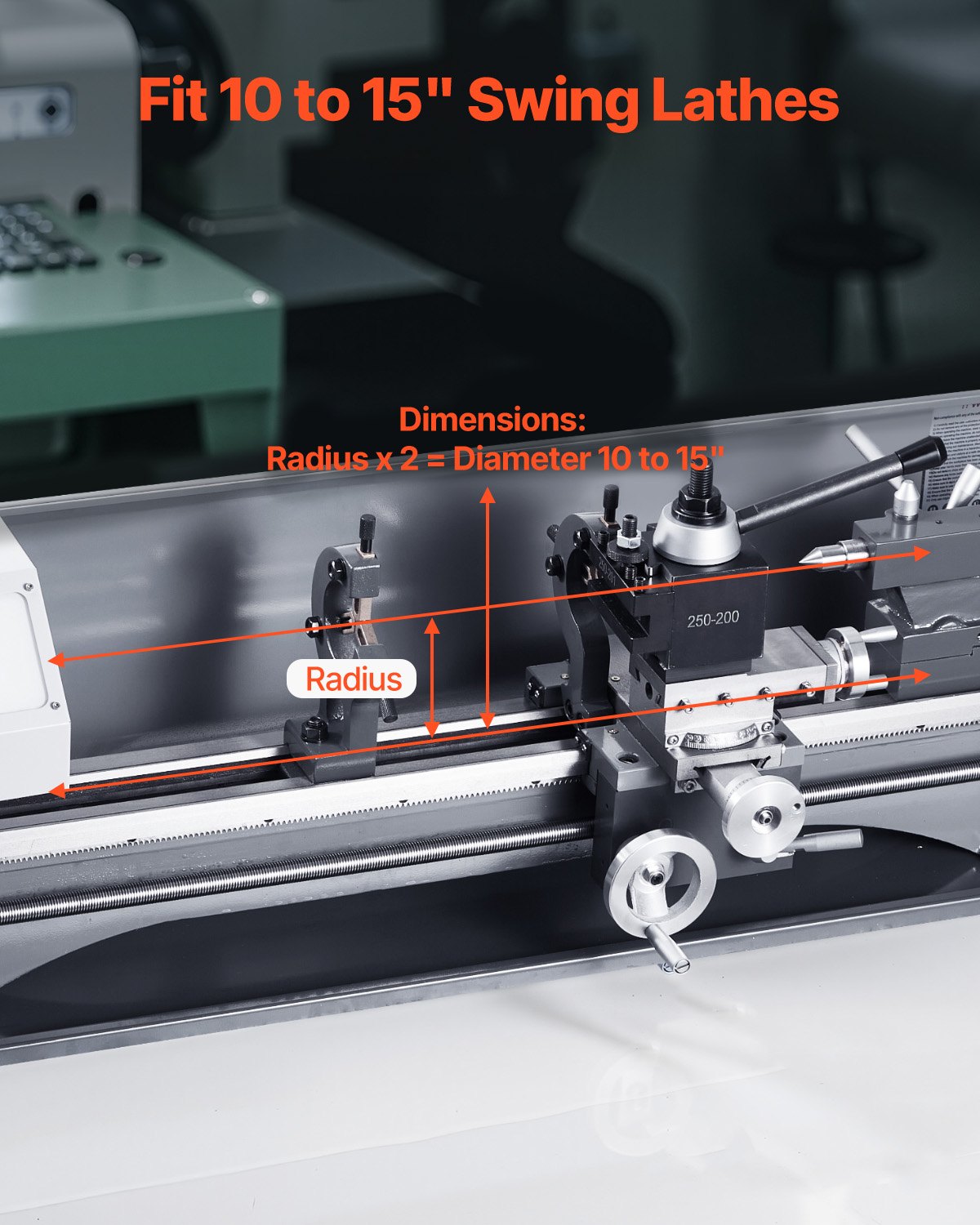 Quick Change Tool Post Set, 6 Pcs, Includes Lathe Tool Holders, Wedge Type Tool Post with Turning Tool Holder Accessories, for Mini Lathe & Metal Lathe 254-381 mm(10"-15") Swing, Durable Steel Material