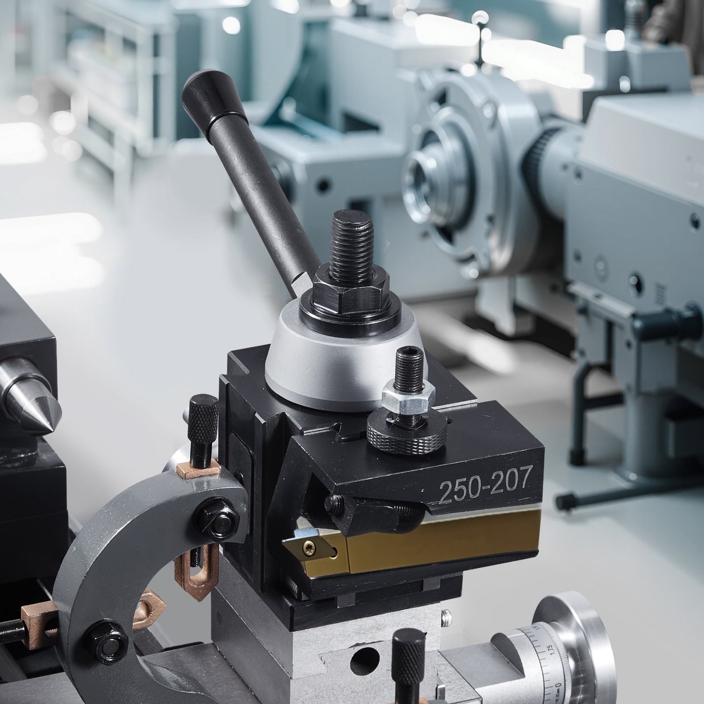 Quick Change Tool Post Set, 8 Pcs, Includes Lathe Tool Holders, Wedge Type Tool Post with Turning Tool Holder Accessories, Fit for Mini Lathe & Metal Lathe 152-305 mm(6"-12") Swing, Durable Steel Material