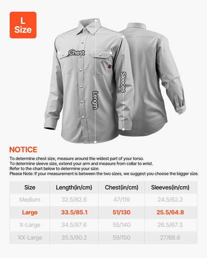 FR Welding Jacket - L Size, 7oz. Flame-Resistant Cotton Welding Jacket, Machine Washable Heat-Resistant Safety Jacket with Metal Snap Buttons & Adjustable Cuff, Meet ATPV 9.2 Cal/cm² Arc Rating