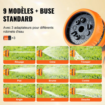 Retractable Hose Reel Water Hose Reel 35m x 1.3cm 180° Swivel Wall-Mounted