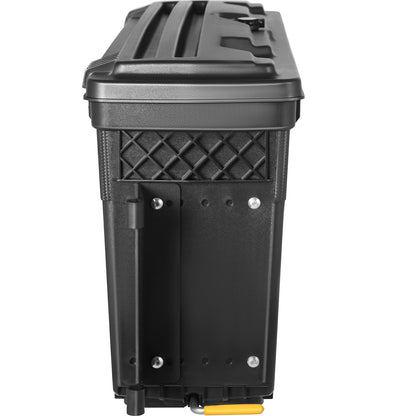 Truck Bed Storage Box, Lockable Lid, Waterproof ABS Wheel Well Tool Box 6.6 Gal/20 L with Password Padlock, Compatible with Tundra 2007-2021, Driver Side, Black