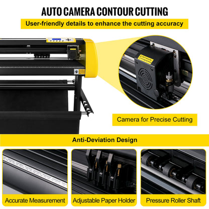 34" Vinyl Cutter/Plotter Sign Cutting Machine Software 3 Blades LCD Screen