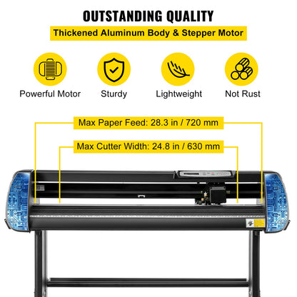 28inch Vinyl Cutter Machine Basic Vinyl Plotter Cutter with Stand Plotter Adjustable Force Speed Sign Making