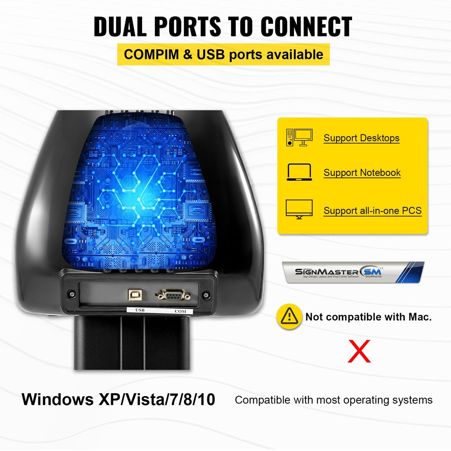 34" Vinyl Cutter/Plotter Sign Cutting Machine Software 3 Blades LCD Screen