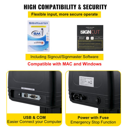 870 mm Vinyl Cutter Machine Vinyl Plotter SignCut Software for Windows