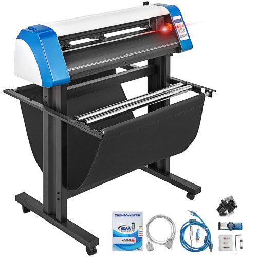 34" Vinyl Cutter Machine Cutting Plotter Semi-Automatic Sensor Sticker USB