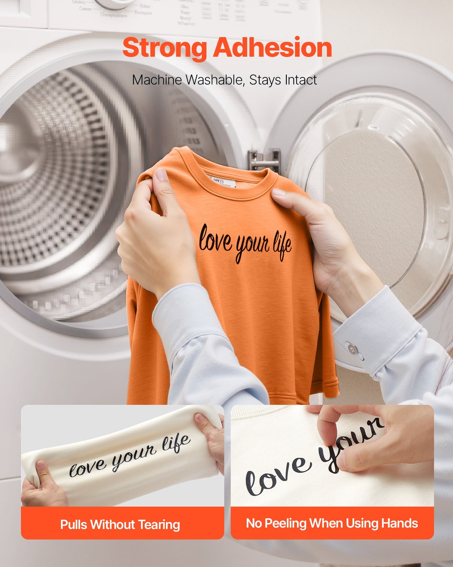 Heat Transfer Vinyl, 304.8 x 7260mm, Glossy Black HTV Iron on Vinyl Roll, Easy to Cut and Weed, Strong Adhesion, Compatible with Cutting Machines, for Various Materials, T-shirts, Pillows, Hats