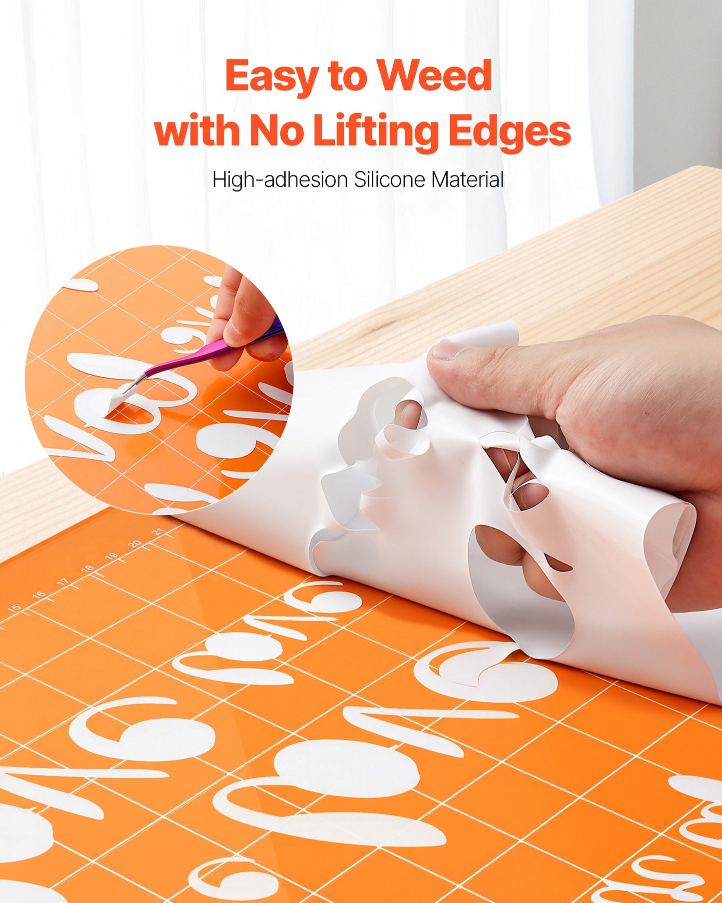 Heat Transfer Vinyl, 304.8 x 7260mm, Glossy White HTV Iron on Vinyl Roll, Easy to Cut and Weed, Strong Adhesion, Compatible with Cutting Machines, for Various Materials, T-shirts, Pillows, Hats