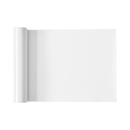 Heat Transfer Vinyl, 304.8 x 7260mm, Glossy White HTV Iron on Vinyl Roll, Easy to Cut and Weed, Strong Adhesion, Compatible with Cutting Machines, for Various Materials, T-shirts, Pillows, Hats