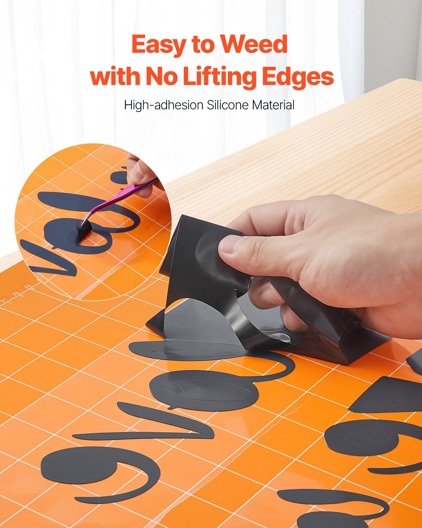 Heat Transfer Vinyl, 304.8 x 21336mm, Glossy Black HTV Iron on Vinyl Roll, Easy to Cut and Weed, Strong Adhesion, Compatible with Cutting Machines, for Various Materials, T-shirts, Pillows, Hats