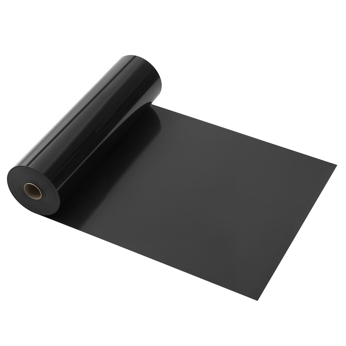 Heat Transfer Vinyl, 304.8 x 21336mm, Glossy Black HTV Iron on Vinyl Roll, Easy to Cut and Weed, Strong Adhesion, Compatible with Cutting Machines, for Various Materials, T-shirts, Pillows, Hats