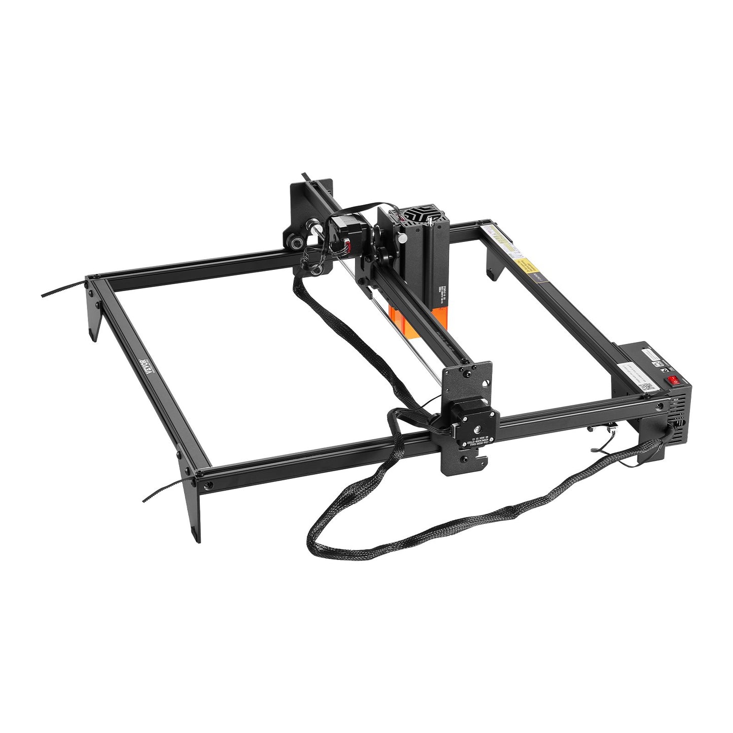 Laser Engraver, 20W Output, Laser Engraving Cutter Machine, 13.7 x 15.7 in/35 x 40 cm Working Area, 10000 mm/min Movement Speed, Compressed Spot with Eye Protection, for Wood, Certain Metal