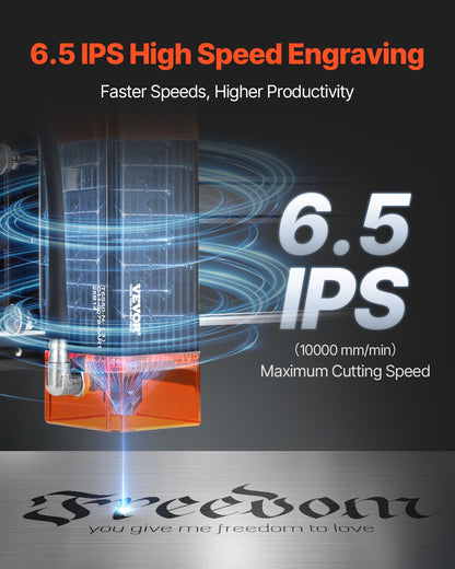 Laser Engraver, 5W Output, Laser Engraving Cutter Machine, 14.9 x 15.7 in/38 x 40 cm Working Area, 10000 mm/min Movement Speed, Compressed Spot with Eye Protection, for Wood, Certain Metal