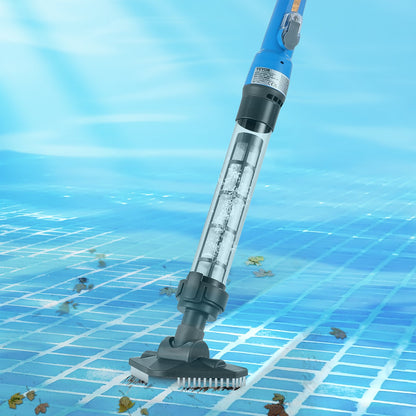Pool Vacuum, 8.5 GPM Handheld Cordless Hot Tub Vacuum with Extension Pole, for Deep Cleaning & Strong Suction, Rechargeable Pool Cleaner, Running up to 1Hour, for Above Ground/Inground Pool Spas