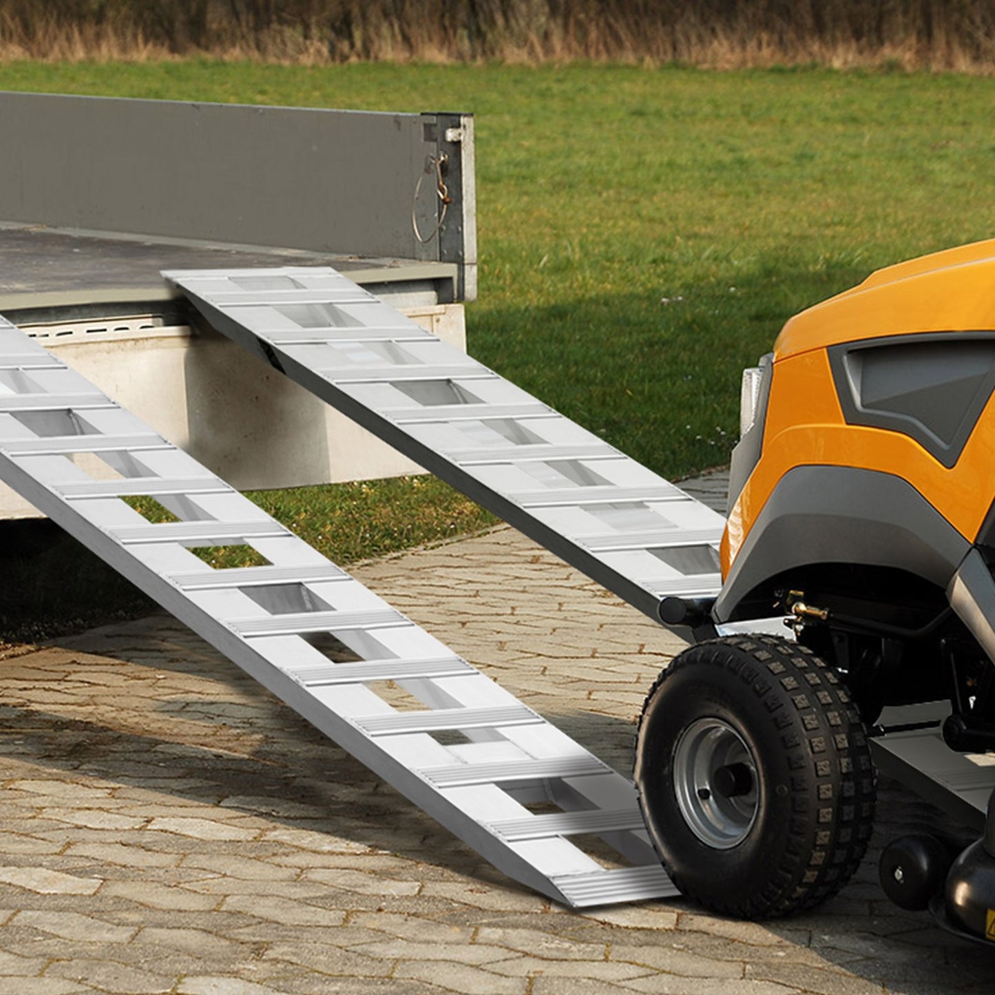 182.9x38.1 cm Aluminum Ramps 2721.6 kg Capacity Loading Ramps 2PCS