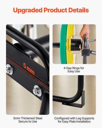 Trap Bar Hex Bar, 50mm Hex Barbell, 240 kg Capacity Shrug Bars, Weightlifting and Strength Training Equipment, Home Gym for Squats, Deadlifts, Shoulder Presses, Black