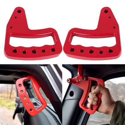 Hand Grips Front Rear Compatible with 2007-2017 Jeep Wrangler JK New