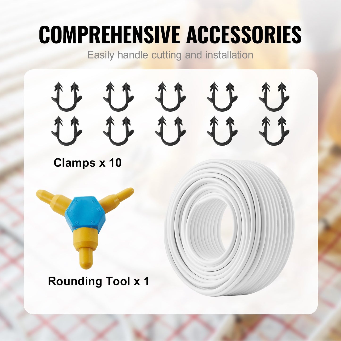 PEX-AL-PEX-Rohr, 100 m, 16 mm Durchmesser, Aluminium-Kunststoff-Verbundrohr, Sauerstoffsperre, PEX-Rohr für Fußbodenheizung, 2 mm Wandstärke, PEX-Rohr mit innerer Aluminiumschicht für Fußbodenheizung