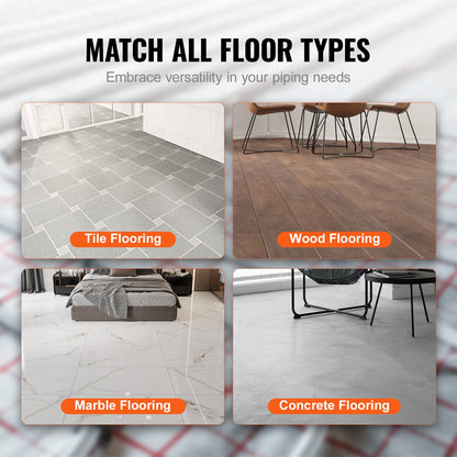 PEX-AL-PEX-Rohr, 100 m, 16 mm Durchmesser, Aluminium-Kunststoff-Verbundrohr, Sauerstoffsperre, PEX-Rohr für Fußbodenheizung, 2 mm Wandstärke, PEX-Rohr mit innerer Aluminiumschicht für Fußbodenheizung