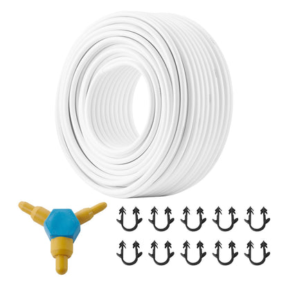 PEX-AL-PEX-Rohr, 100 m, 16 mm Durchmesser, Aluminium-Kunststoff-Verbundrohr, Sauerstoffsperre, PEX-Rohr für Fußbodenheizung, 2 mm Wandstärke, PEX-Rohr mit innerer Aluminiumschicht für Fußbodenheizung