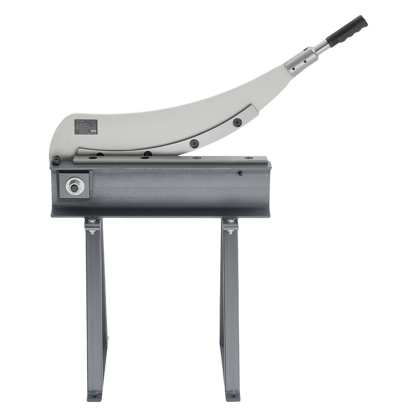 Guillotine Shear, 500 mm Bed Width Benchtop Cutter, Manual Hand Plate Shear for Metal Sheet Processing, with Q235 Material, High Precision, Stand, for PCB, Aluminum, Steel, Copper, Plastic