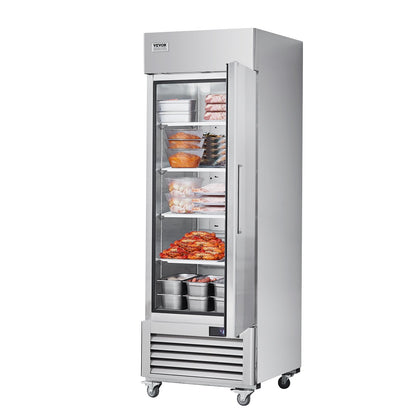 Kommerziell frittiert 20,12 Cu.ft, gefriergetrocknet und frisch frittiert, automatischer Frostschutz aus gefriergetrocknetem Stahl mit 3 Stunden, -13 bis 5℉ Temperaturkontrolle und 4 Stunden
