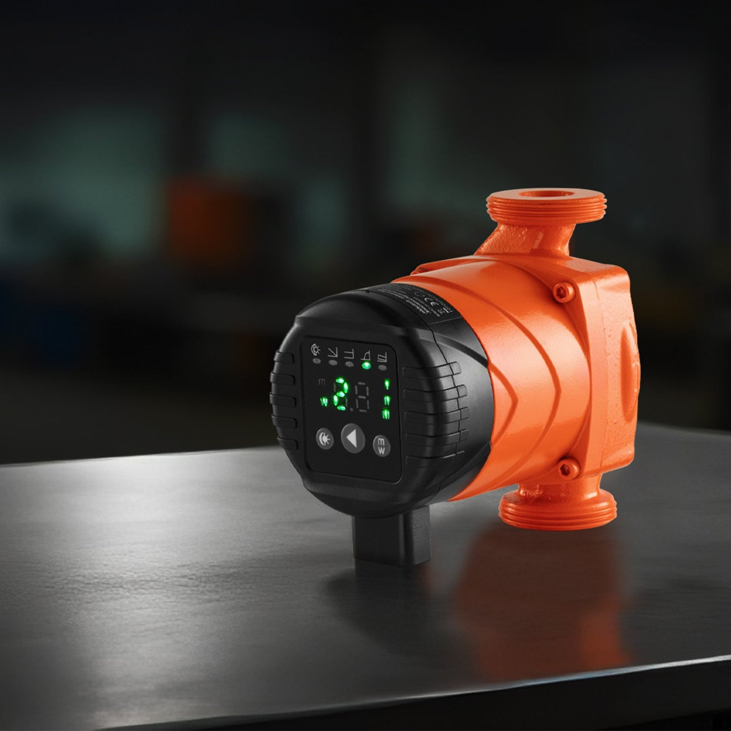 LPS25-4BP/130 High Efficiency Circulator Pump, 42 LPM, 4 m Max Lift Cast Iron Hot Water Recirculating Circulation Pump, Threaded Connection, Check Valve, Quiet Operation, for Home Heating System