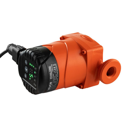 LPS25-4BP/130 High Efficiency Circulator Pump, 42 LPM, 4 m Max Lift Cast Iron Hot Water Recirculating Circulation Pump, Threaded Connection, Check Valve, Quiet Operation, for Home Heating System