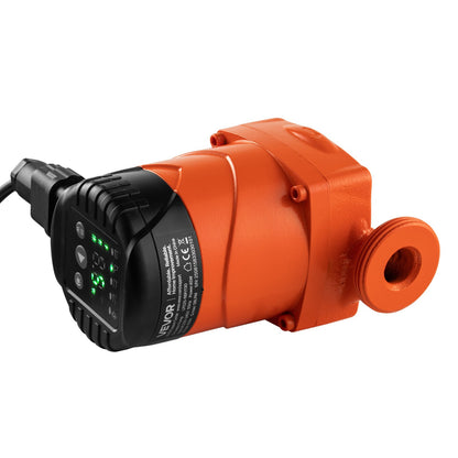 LPS25-6BP/130 High Efficiency Circulator Pump, 58 LPM, 4 M Max Lift Cast Iron Hot Water Recirculating Circulation Pump, Threaded Connection, Check Valve, Quiet Operation, for Home Heating System