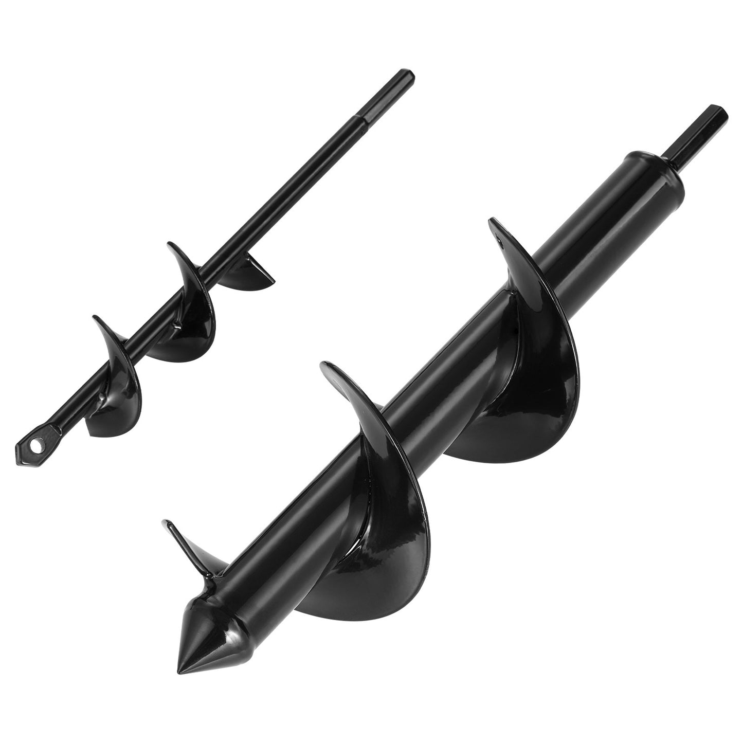 Auger Drill Bit for Planting Set of 2, 40 x 220 mm & 80 x 300 mm, Spiral Drill Bit for 3/8" Hex Drive Drills, Heavy Duty Bulb Planter Tool, Hole Drilling Attachments for Digger