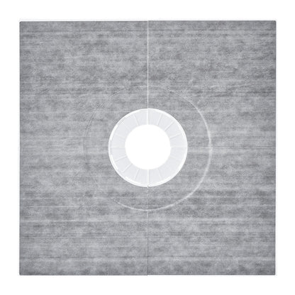 Shower Curb Kit, 914x914mm Shower Pan Kit with 160mm Central Drain, Lightweight EPS Shower Installation Kits with 2 Waterproof Cloths, Shower Pan Slope Sticks Fit for Bathroom