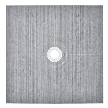 Shower Curb Kit, 1828x1828mm Shower Pan Kit with 160mm Central Drain, Lightweight EPS Shower Installation Kits with 2 Waterproof Cloths, Shower Pan Slope Sticks Fit for Bathroom