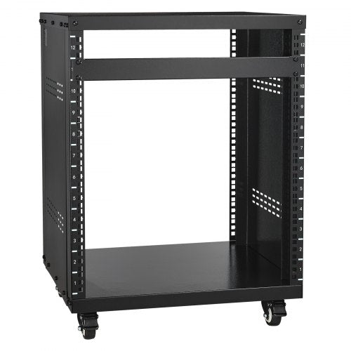 12HE AV-Rackständer, 226,8 kg Tragkraft, Netzwerk-Stereo-Aufnahmestudio-Rack, 510 x 460 x 700 mm