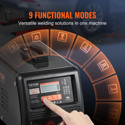 Bolzenschweiß-Ausbeulset, 3-kW-Punktschweißgerät mit automatischer/manueller Schweißfunktion und 9 vielseitigen Modi, Ausbeulmaschine für Pkw und Lkw zur Ausbeulung von Karosserien