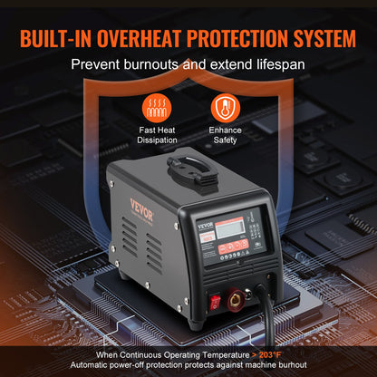 Bolzenschweiß-Ausbeulset, 3-kW-Punktschweißgerät mit automatischer/manueller Schweißfunktion und 9 vielseitigen Modi, Ausbeulmaschine für Pkw und Lkw zur Ausbeulung von Karosserien