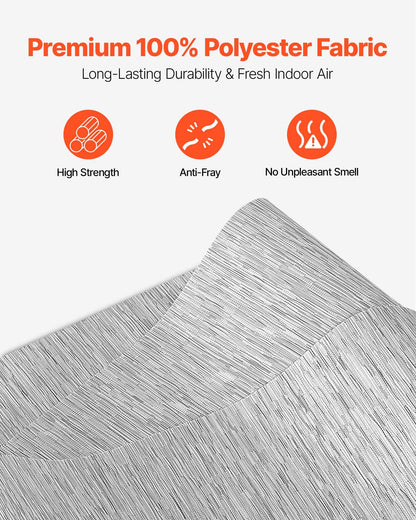 Panel Track Blinds, Extendable Track from 116 cm to 218 cm W, Trimmable Panel Curtains Up to 243cm H, Adjustable Vertical Panel Blinds for Sliding Doors, Patio Doors, Room Divider, Window, Gray