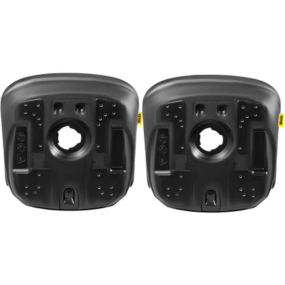 Universeller Traktorsitz als Ersatz, Kompakter Rasenmähersitz mit hoher Rückenlehne (Paar), Schwarzer Vinyl-Gabelstaplersitz, Kompaktladersitz mit zentralem Wasserablaufloch und Befestigungsschraubenmustern von 8" x 11,5" und 11,25" x 11,5"