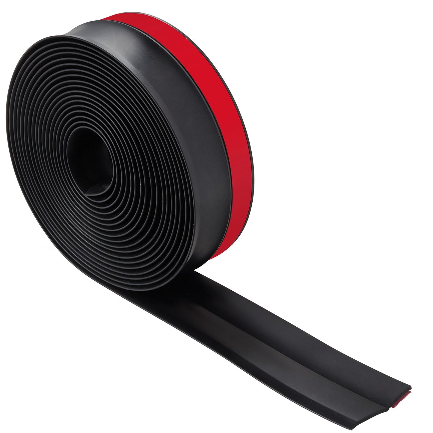 Garage Door Seal Top and Sides Seal Strip, 20 FT Universal Weather Stripping Replacement Soft and Hard Composite, Weatherproofing Garage Door TPE Seals with Adhesive Backed and Screws, Black