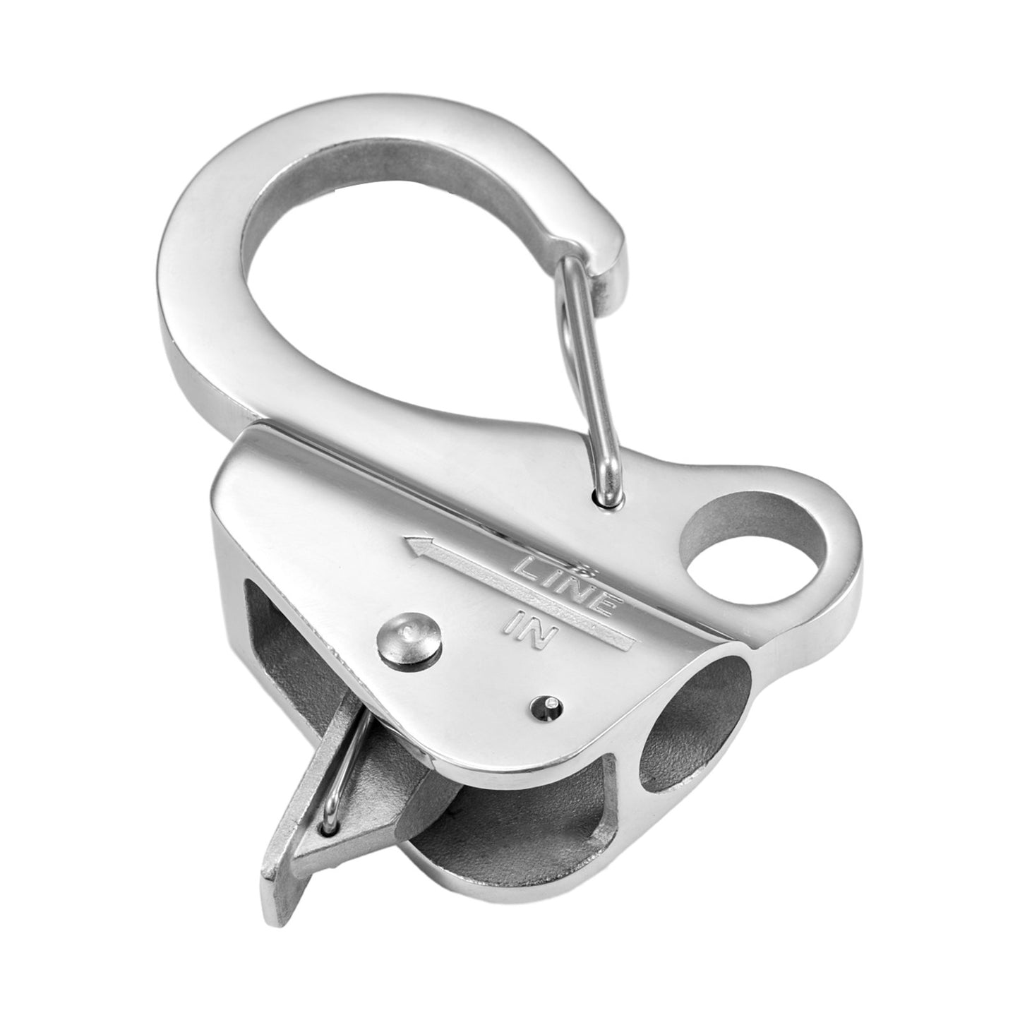 Boat Anchor Hook, 304 Stainless Steel Slide Anchor, Knotless Anchor System with Quick Release, Boat Anchor Hook Clips for 3/8" - 5/8" Boat Anchor Rope, Easy to Use, Holds 3700 LBS