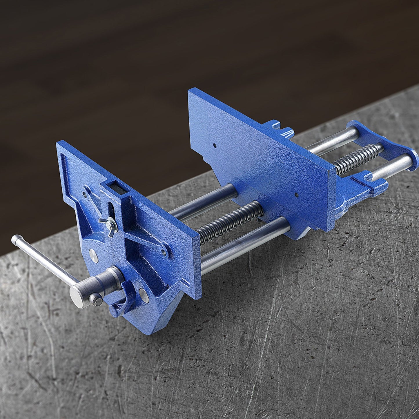 Woodworking Vise, 13 inch Woodworking Bench Vise, Heavy-duty Cast Iron Vice for Workbench 10.6" Jaw Width, with Quick Release Lever for Woodworking, Cutting, and Drilling