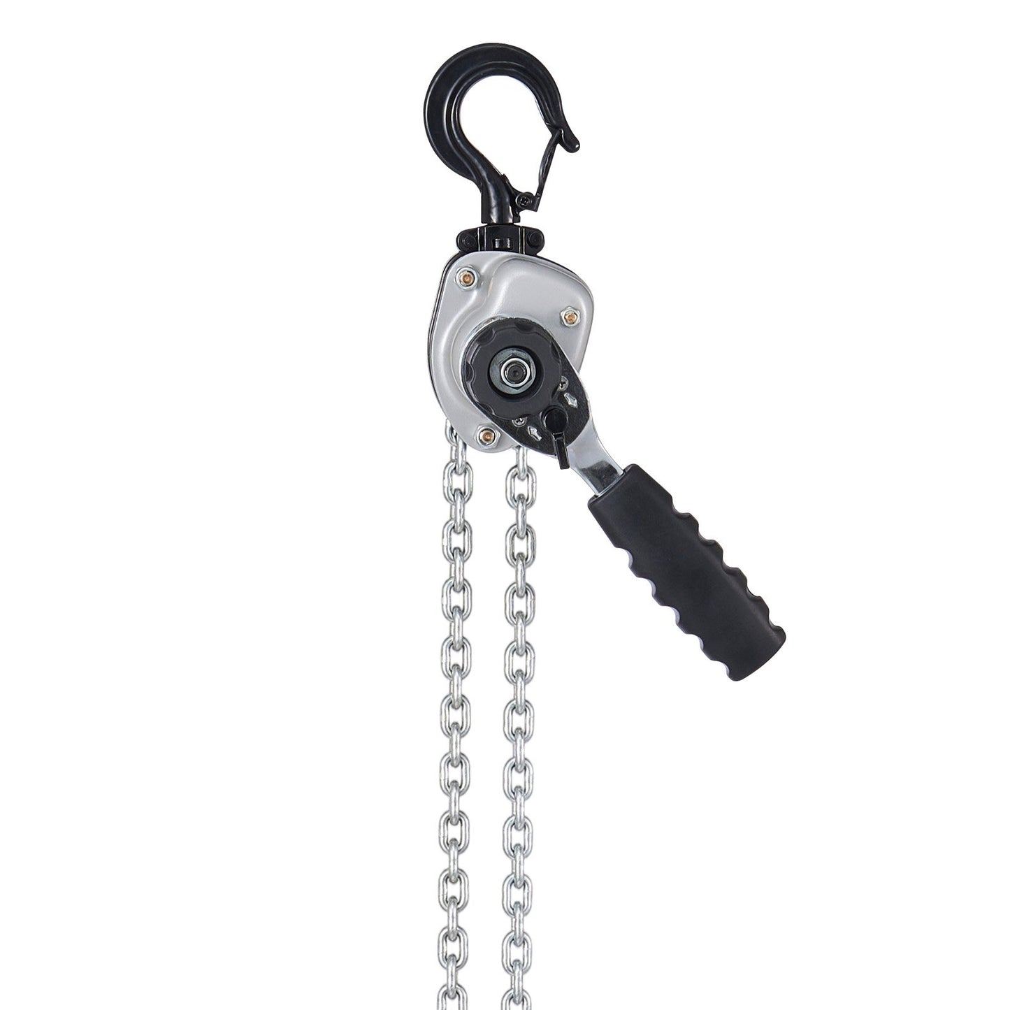 Manual Lever Chain Hoist, 1/2T 500KG Capacity Heavy Duty Come Along, 6M Lift G80 Alloy Steel Chain With Dual Pawl Mechanical Brake, 360° Rotating Hooks, for Warehouse Construction Garage