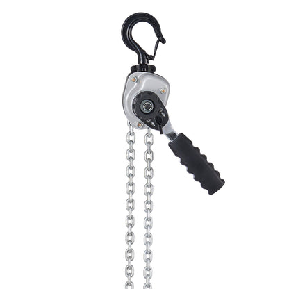Manual Lever Chain Hoist, 1/2T 500KG Capacity Heavy Duty Come Along, 6M Lift G80 Alloy Steel Chain With Dual Pawl Mechanical Brake, 360° Rotating Hooks, for Warehouse Construction Garage