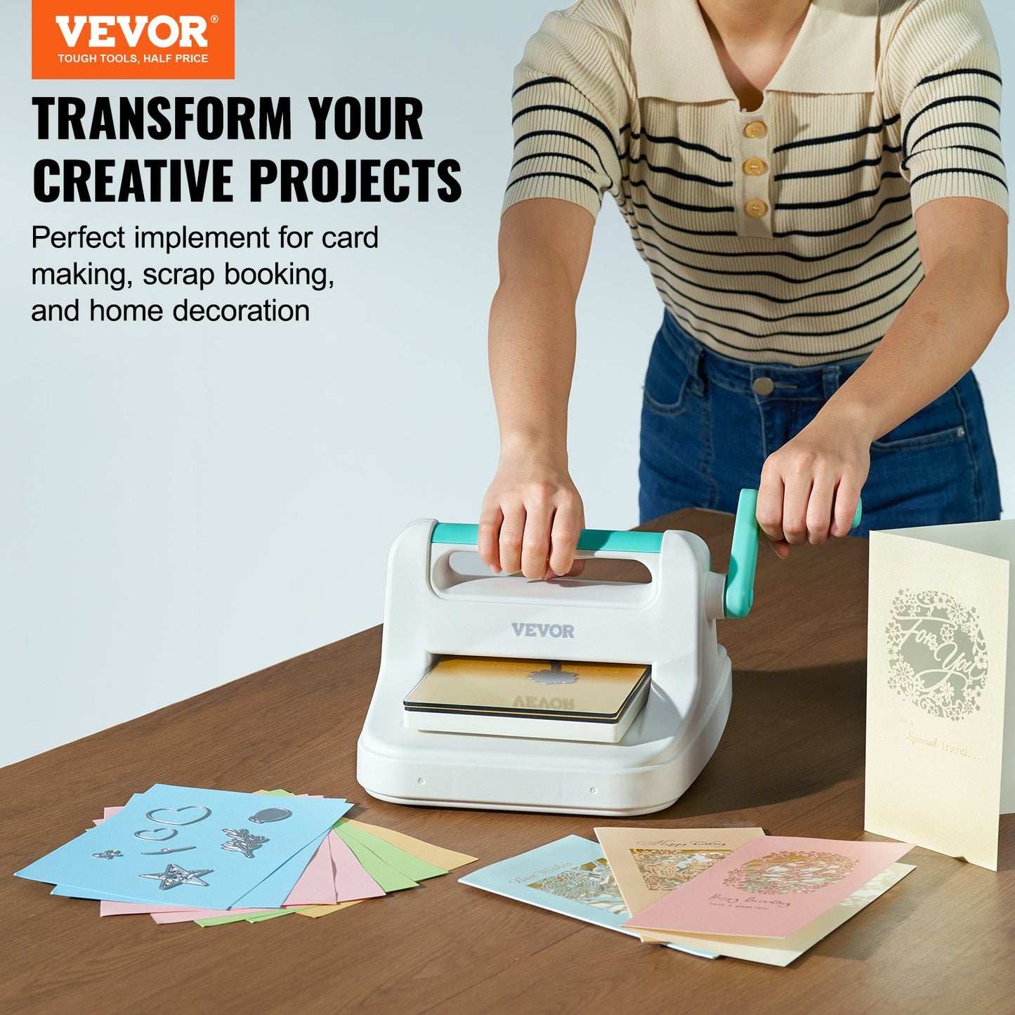 Manual Die Cutting Embossing Machine 15.2 cm Opening For Art Craft Scrapbooking