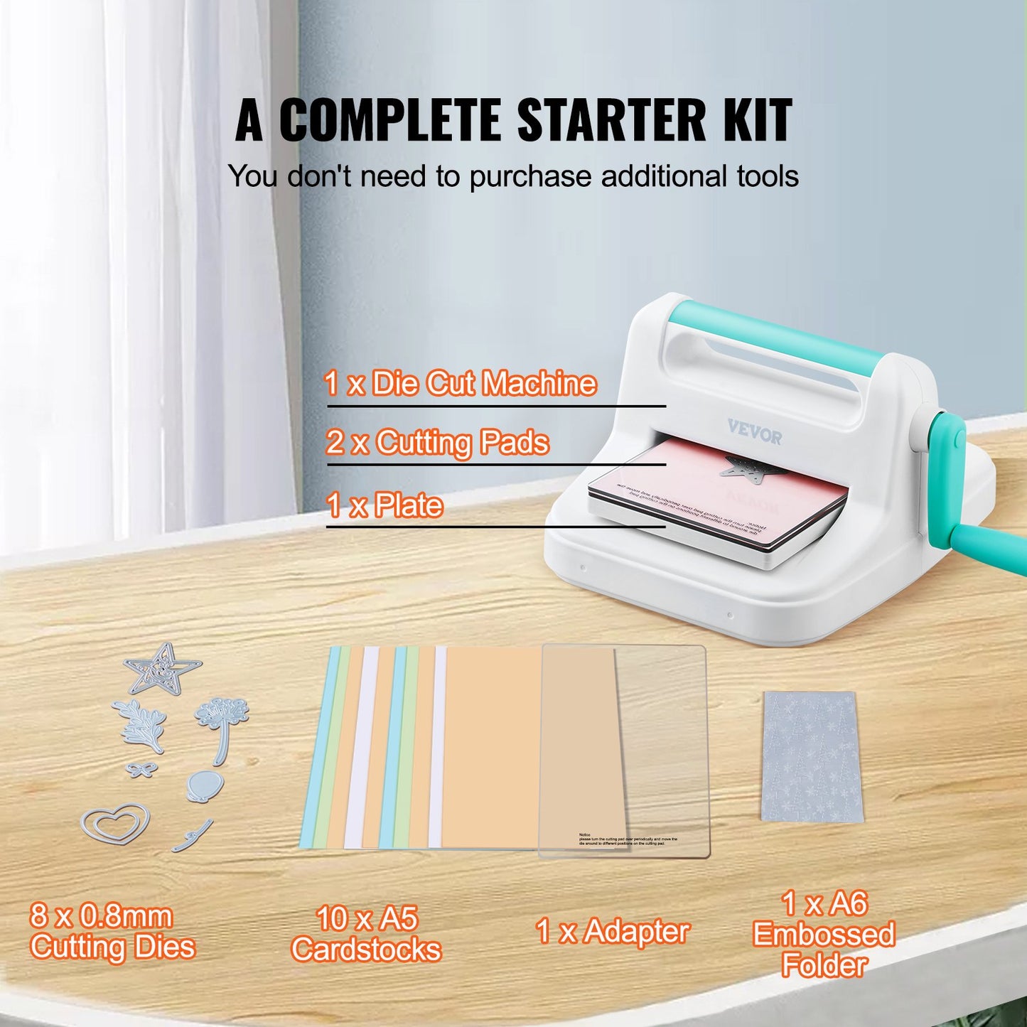 Manual Die Cutting Embossing Machine 15.2 cm Opening For Art Craft Scrapbooking