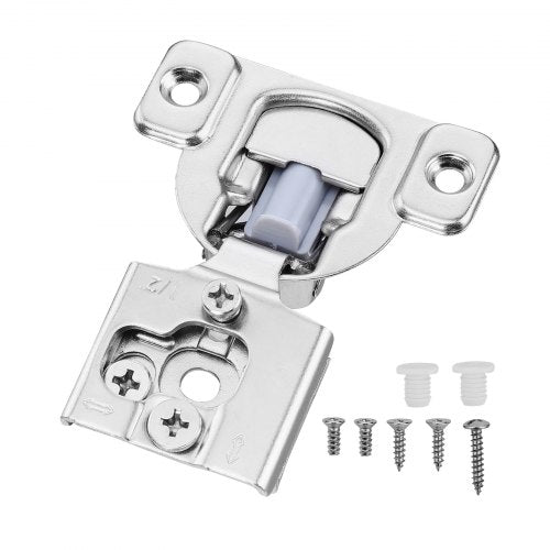 Cabinet Hinges, 40 Packs Partial Overlay Kitchen Cabinet Door Hinges, 105 Degree Opening Angel Soft Close Concealed Cupboard Hinges for Framed Cabinet Type, with Mounting Screws