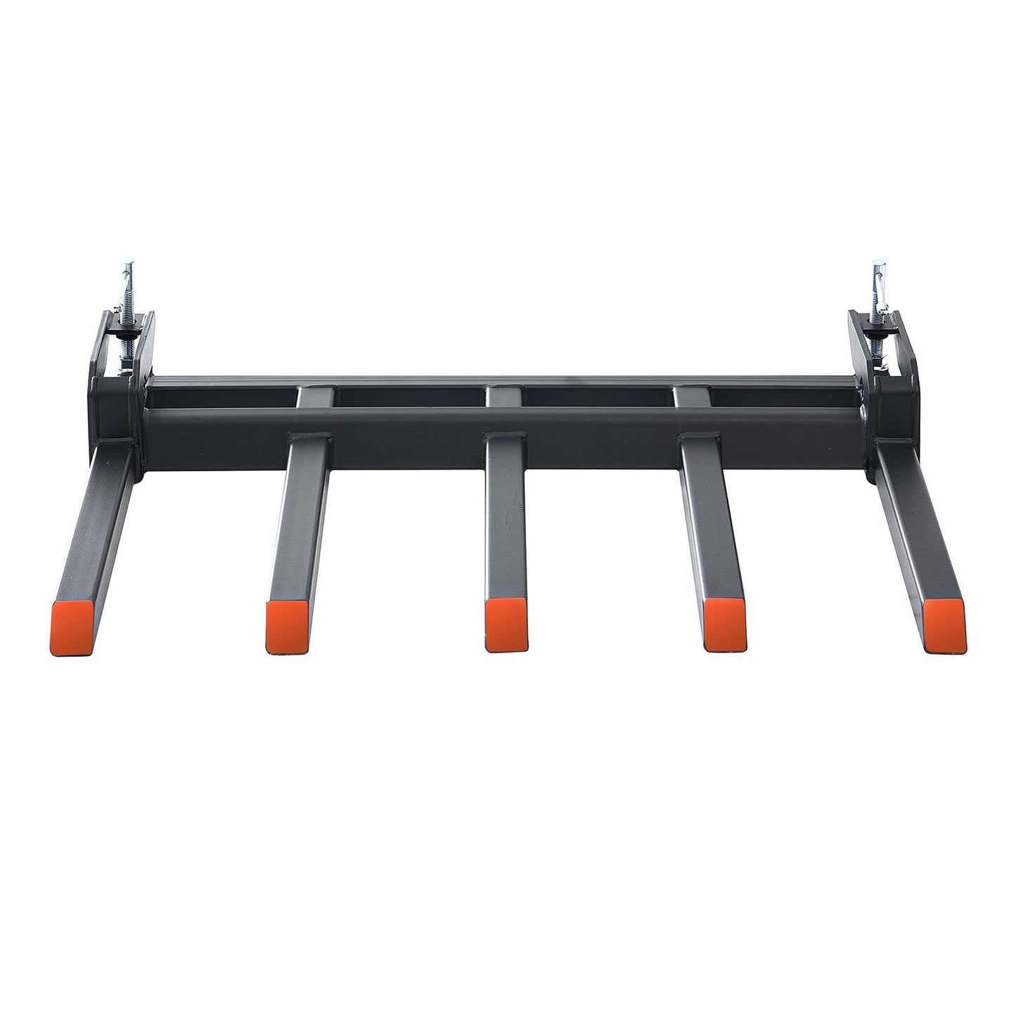 Aufsteckbare Schuttgabeln für 48-Zoll-Schaufeln, 2600 lbs Tragfähigkeit, robuste, aufsteckbare Palettengabeln für Schaufeln, passend für Lader, Kompaktlader und Traktoren zum Aufräumen von Ästen, Schutt oder Gartenabfällen